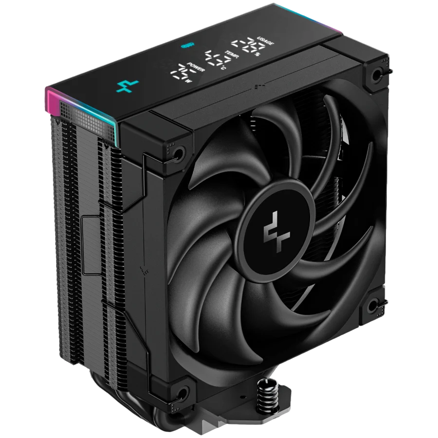 DeepCool AK400 DIGITAL PRO, CPU Air Cooler, 1x120mm FT12 SE PWM Fan, Digital Display, ARGB, Core Touch Technology 2.0, 4 Heatpipes, LGA1851/1700/1200/115x, AMD AM5/AM4, 126x97x159 mm(LxWxH), 3Y, R-AK400-BKAPMN-G DeepCool AK400 DIGITAL PRO, CPU Air Cooler, 1x120mm FT12 SE PWM Fan, Digital Display, ARGB, Core Touch Technology 2.0, 4 Heatpipes, LGA1851/1700/1200/115x, AMD AM5/AM4, 126x97x159 mm(LxWxH), 3Y, R-AK400-BKAPMN-G