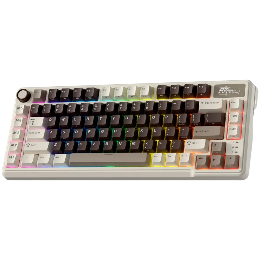 ROYAL KLUDGE RK L75 Mocha Grey Gaming Keyboard Cream switch