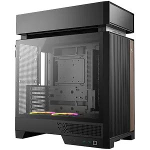 DeepCool CL660, Mid Tower, Mini-ITX/Micro-ATX/ATX(Rear Connector), 2xUSB3.0, 1xUSB Type-C, 1xAudio, 2x120mm Pre-Installed ARGB Reverse Fans, Tempered Glass, Mesh Panel, Black, R-CL660-BKNNA0-G-1