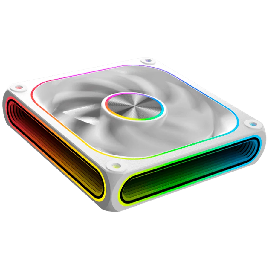 Infinity J22A Arctic EN49835 (WH, 3PCS J22A PWM Fans, ARGB & PWM Remote Control Box, A Logo Color Box)