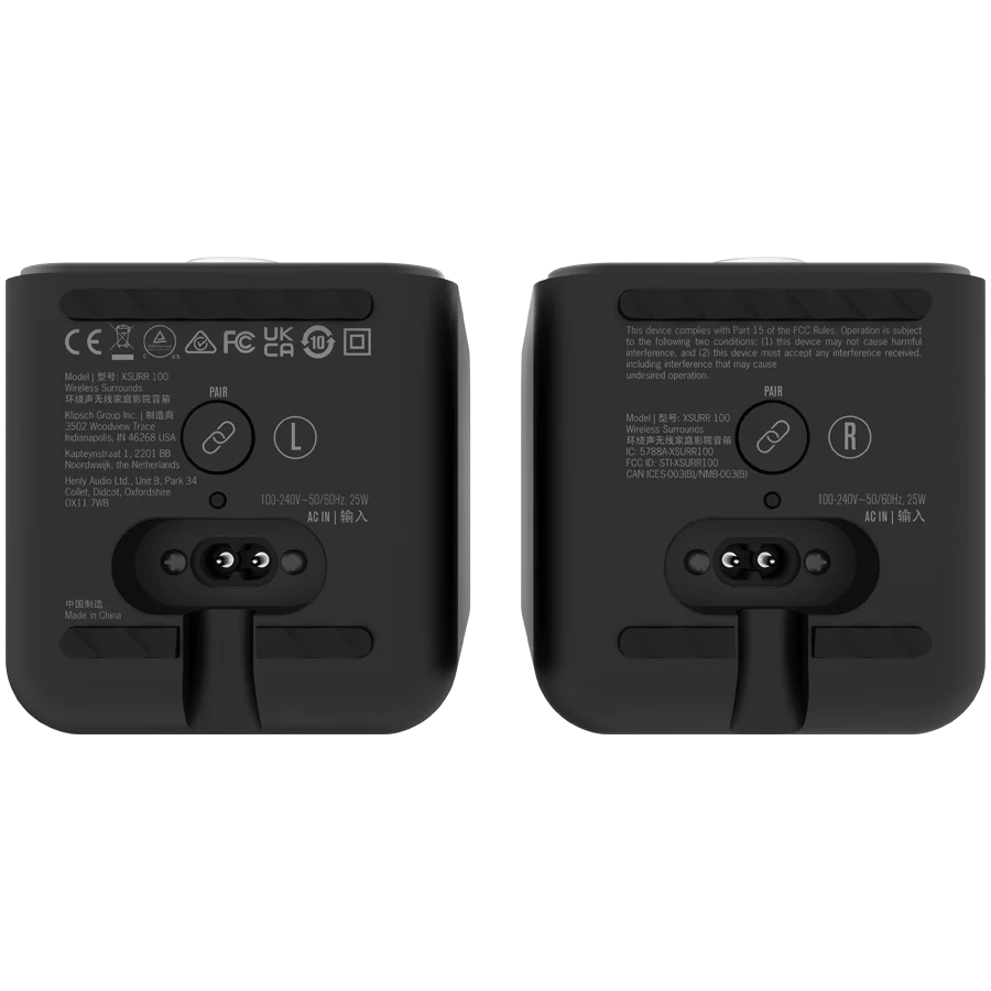 Klipsch Flexus SURR 100 Surround speakers for Flexus Core soundbars, black, pair