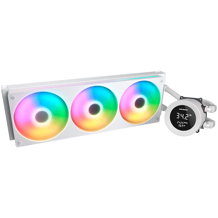 COUGAR Poseidon Vistek ARGB 360 AiO Liquid Watercooling - White