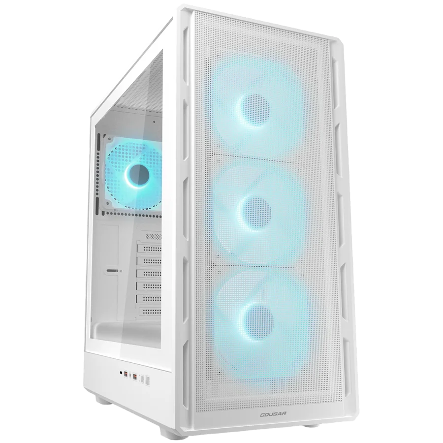 COUGAR AIRFACE PURE PRO PC Case, Mid Tower, White