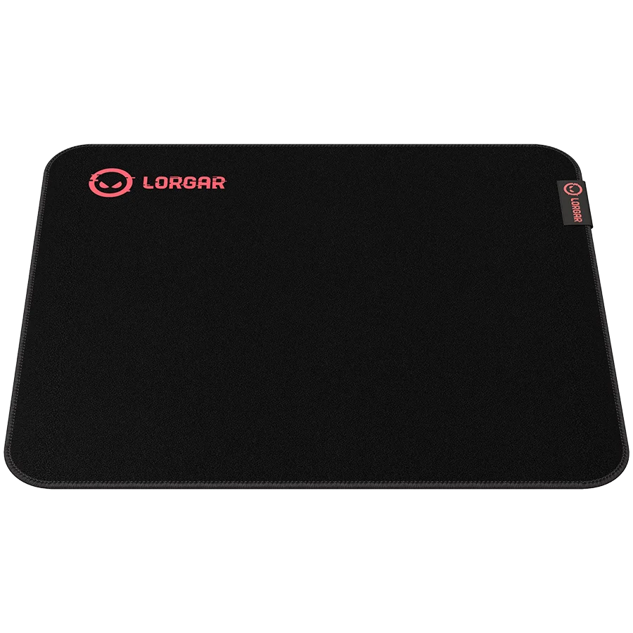 Lorgar Main 323, Gaming mouse pad, Precise control surface, Red anti-slip rubber base, size: 360mm x 300mm x 3mm, weight 0.21kg