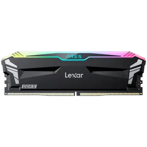 Lexar 32GB Kit (2x16GB) Ares DDR5 6000 CL32 1.35V heatsink, Non-RGB lighting, Dual pack, Black Color