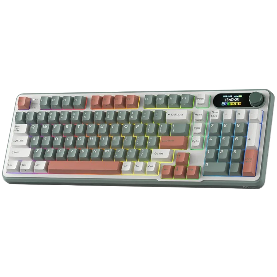 ROYAL KLUDGE RK-S98 Camping Green Gaming Keyboard Chartreuse switch