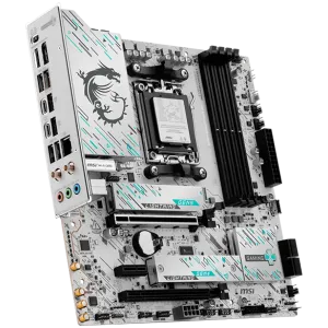 MSI B850M GAMING PLUS WIFI, mATX, Socket AM5, 4x DDR5 Dual Channel DDR5 up to 8200(OC)MHz, 2x PCIe x16 slot, 2x M.2 slot, 3x USB 5Gbps, 3x USB 10Gbps, 2x USB 10Gbps Type-C, HDMI, DP, 7.1 HD Audio, 5G LAN, WiFI 7, BT, 3Y