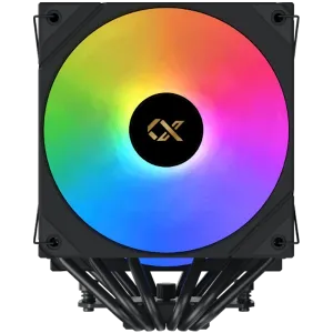 AK6 Dual Digital (Black, ARGB & Digital LED Panel Top Cover, 2PCS ARGB PWM Fan, Intel Backplate, Mini ARGB LED Controller)