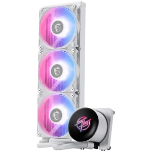 MSI MPG CORELIQUID P13 360 WHITE, 3x120mm Pre-installed CycloBlade 9 ARGB Daisy Chain Fans, 2.1-inch LCD screen, Copper Base, UNI BRACKET, Intel LGA 1700/1851, AMD AM5/AM4, 5Y Warranty