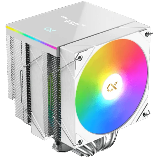 AK6 Dual Digital Arctic (WH, ARGB & Digital LED Panel Top Cover, 2PCS ARGB PWM Fan, Intel Backplate, Mini ARGB LED Controller)