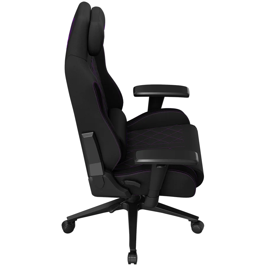 LORGAR CHA41, Ergonomic Gaming Chair Advanced, premium anti-stain fabric, Black/purple