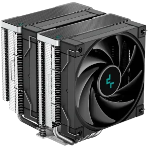 DeepCool AK620, CPU Air Cooler, 2x120mm PWM Fan, TDP 260W, 6 Heatpipes, LGA2066/2011-v3/2011/1700/1200/115x, AMD AM5/AM4, 129x138x160 mm(LxWxH), 3Y, R-AK620-BKNNMT-G