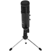 LORGAR Soner 313, Gaming Microphones, Black, USB condenser microphone with Volume Knob & Echo Kob, including 1x Microphone, 1 x 2.5M USB Cable, 1 x Tripod Stand, 1 x User Manual, body size: Φ47.4*158.2*48.1mm, weight: 243.0g