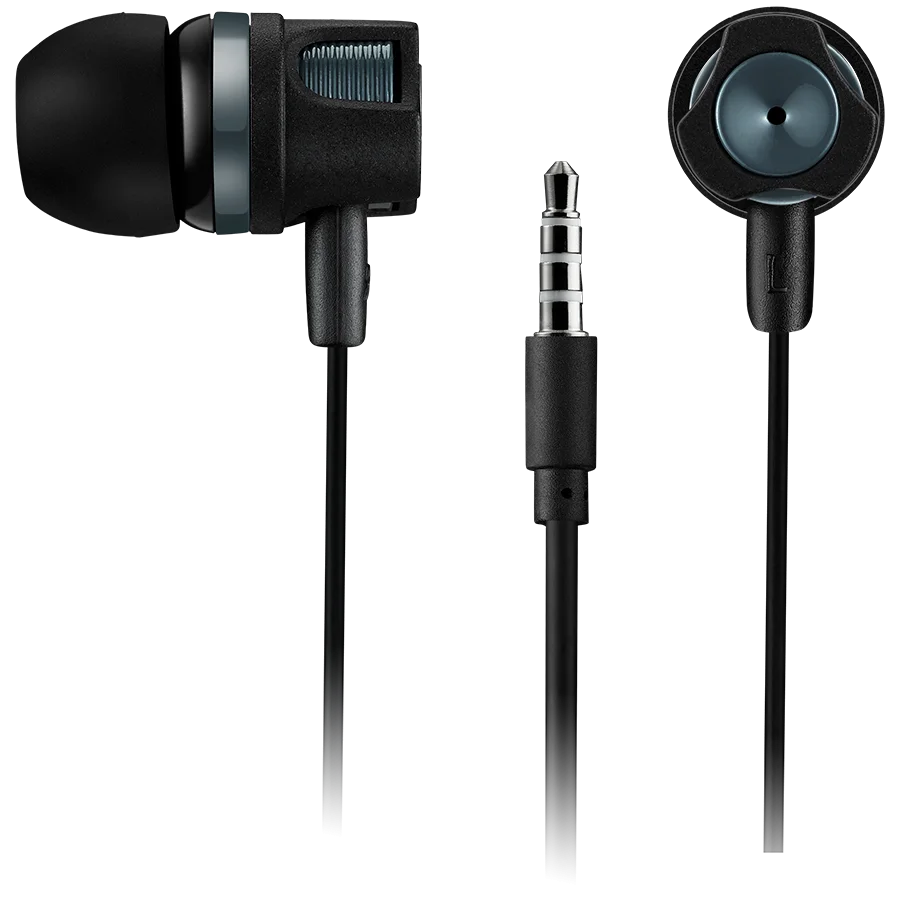 CANYON Stereo earphones with microphone, 1.2M, dark gray CANYON Stereo earphones with microphone, 1.2M, dark gray