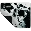 full print white and black design, bottom is black rubber with embossed LORGAR logo with double side edge stitching