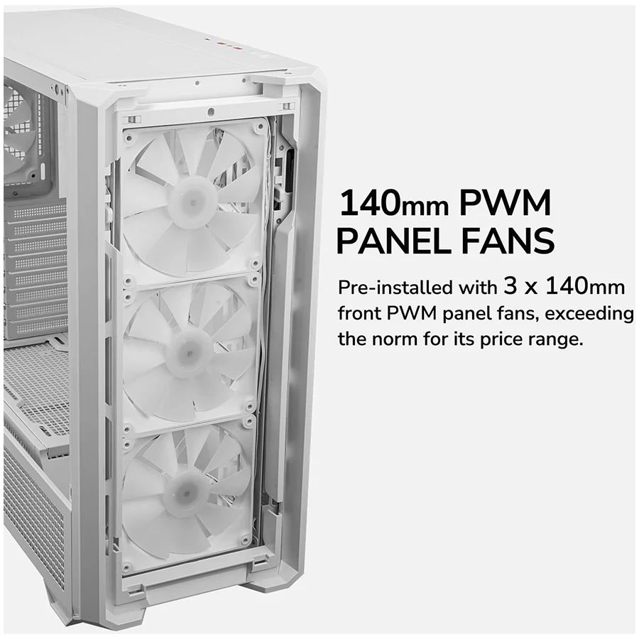 COUGAR MX600 PC Case, Mid Tower, White