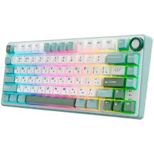 ROYAL KLUDGE R75 Sky Cyan Gaming Keyboard K silver switch