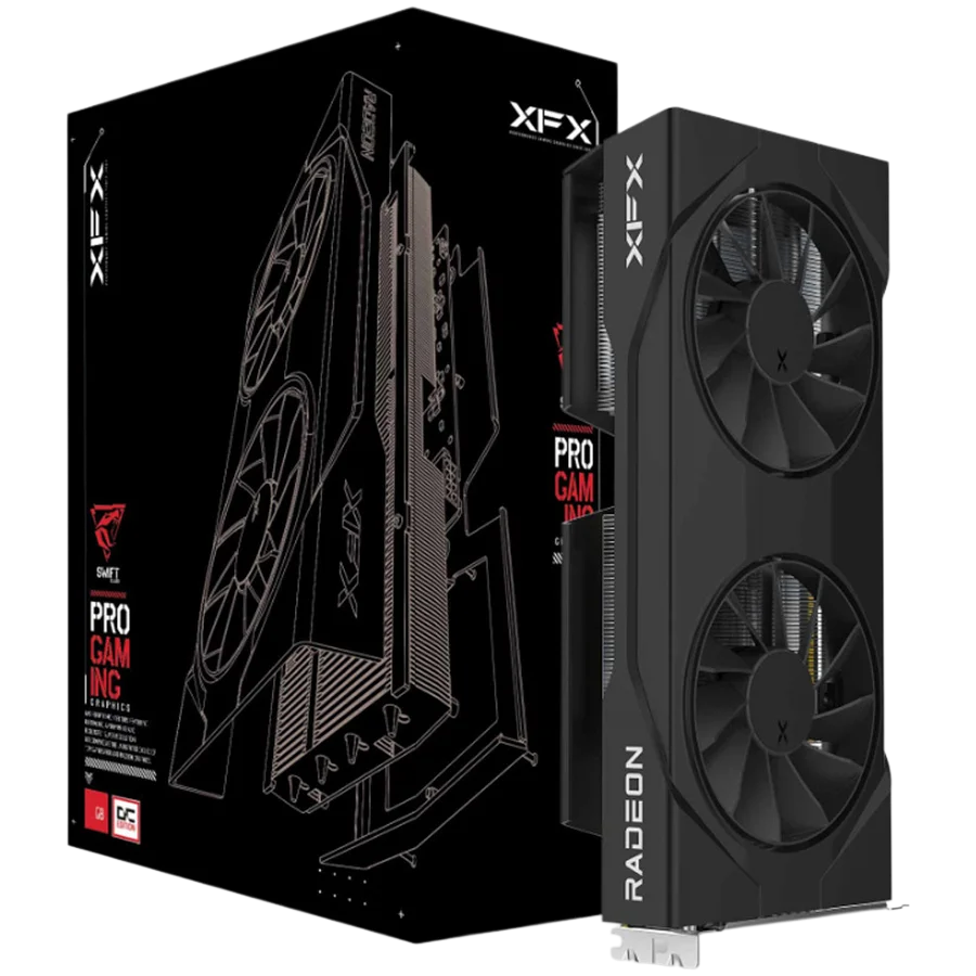 XFX Swift AMD Radeon RX 9060 XT OC 16GB GDDR6 128-bit HDMI 2x DP