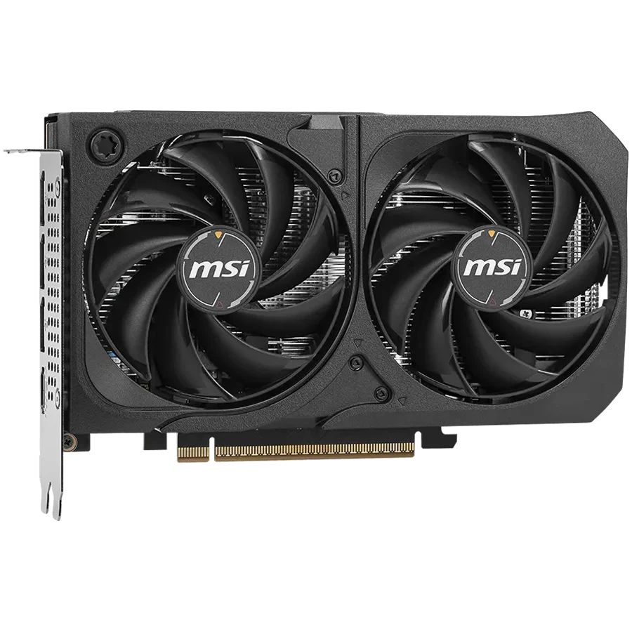 MSI Video Card NVIDIA GeForce RTX 5060 8G SHADOW 2X OC MAX, 8GB GDDR7, 128-bit, 2535 MHz Boost, 3840 CUDA Cores, PCIe 5.0 (x8), 3x DP 2.1b, HDMI 2.1b, RAY TRACING, Metal Backplate, Dual Fan, 145W TDP, 8-pin PCIe Power, G-SYNC, 2-Slot, 3Y