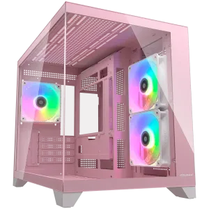 COUGAR FV150 Mini RGB PC Case, Mid tower, Pink
