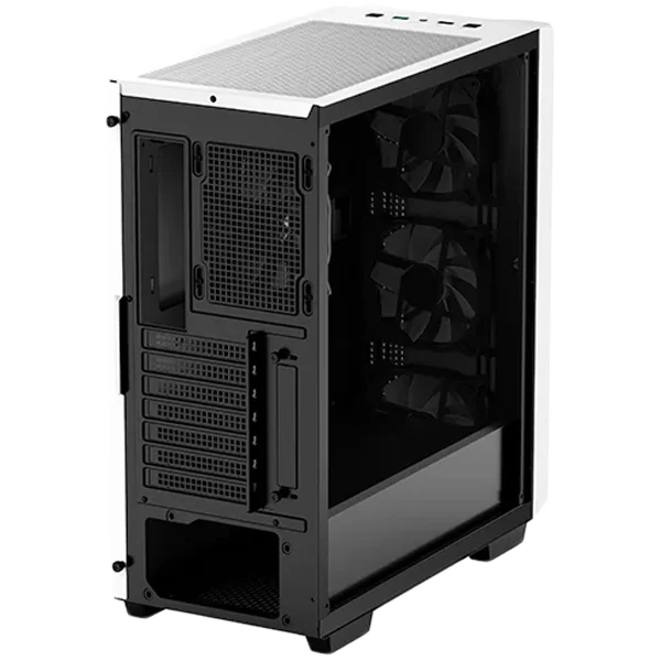 DeepCool CC560 WH V2, Mid Tower, Mini-ITX/Micro-ATX/ATX, 1xUSB3.0, 1xUSB2.0, 1xAudio, 4x120mm Pre-Installed LED Fans, Tempered Glass, Mesh Panel, White