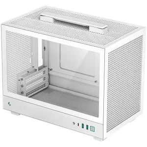 DeepCool CH160 PLUS WH, Mini Tower, Mini-ITX/Micro-ATX, 2xUSB3.0, 1xType-C Gen 2, 1xAudio/Mic, Mesh Panel, White, R-CH160-WHNGM0-G, 2Y