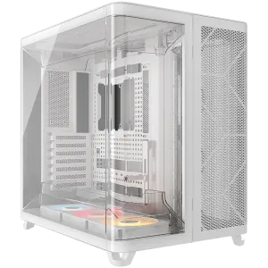 CORSAIR AIR 5400 RS-R ARGB Tempered Glass Mid-Tower, White CORSAIR AIR 5400 RS-R ARGB Tempered Glass Mid-Tower, White