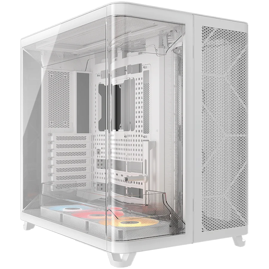 CORSAIR AIR 5400 RS-R ARGB Tempered Glass Mid-Tower, White CORSAIR AIR 5400 RS-R ARGB Tempered Glass Mid-Tower, White