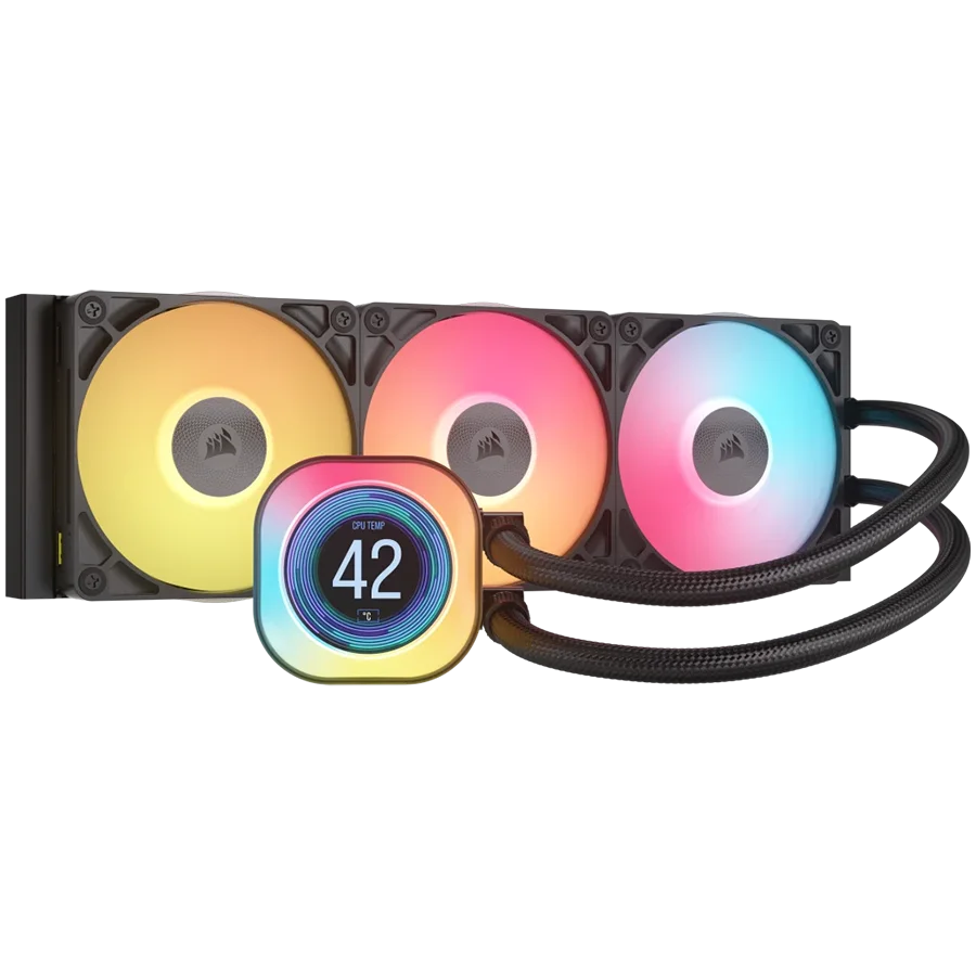 CORSAIR iCUE LINK TITAN 360 RX LCD AIO, 360mm Radiator, Liquid CPU Cooler