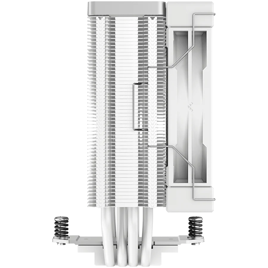 DeepCool AK400 WH, CPU Air Cooler, 1x120mm PWM Fan, TDP 220W, 4 Heatpipes, White, LGA1700/1200/115x, AMD AM5/AM4, 127x97x155 mm(LxWxH), 3Y, R-AK400-WHNNMN-G-1