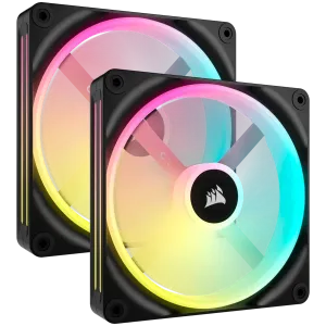 CORSAIR iCUE LINK QX140 RGB, 140mm Magnetic Dome RGB Fan, Dual Fan Kit