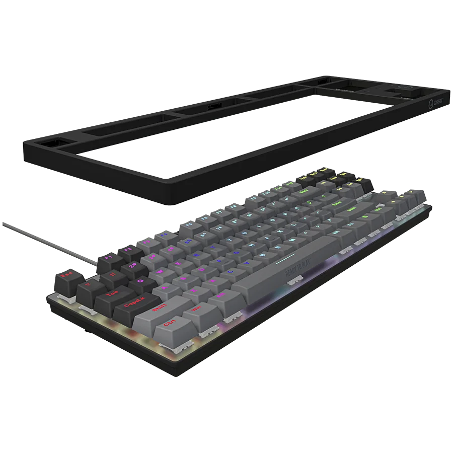 LORGAR Azar 514TKL, Wired RGB mechanical gaming keyboard, black, EN layout