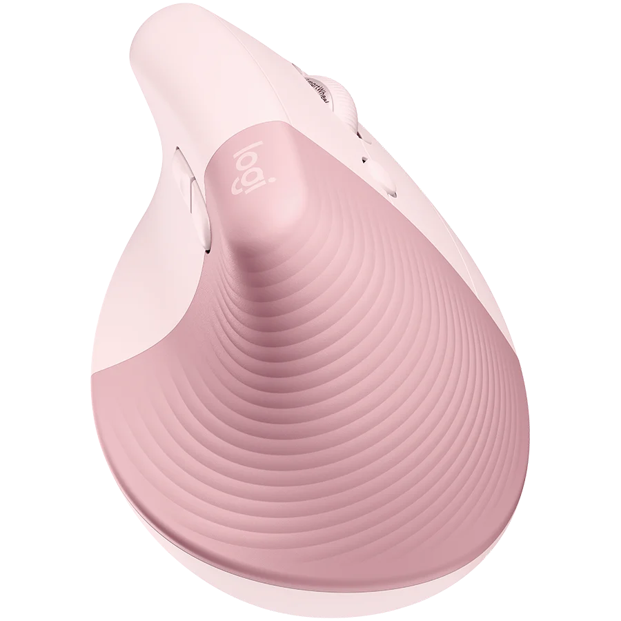 LOGITECH Lift Bluetooth Vertical Ergonomic Mouse - ROSE/DARK ROSE