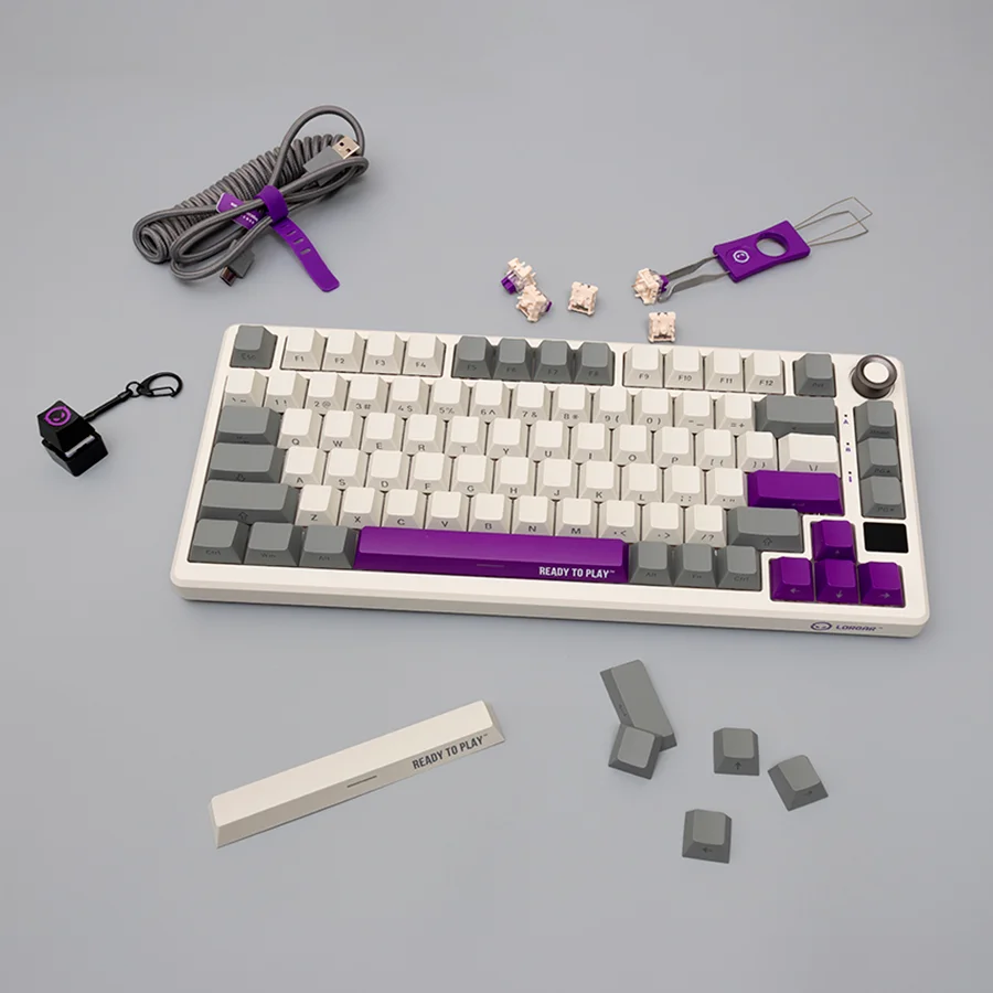 LORGAR KBP7075W, Wireless 75% Mechanical Gaming Keyboard Pro, Beige, EN layout LORGAR KBP7075W, Wireless 75% Mechanical Gaming Keyboard Pro, Beige, EN layout