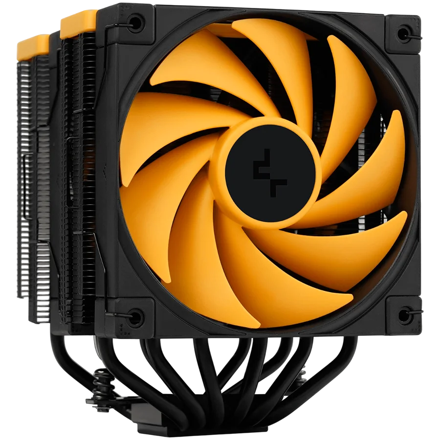 DeepCool AK620 ZERO DARK ZORIA, CPU Air Cooler, 2x120mm PWM Fan, 6 Heatpipes, LGA2066/2011-v3/2011/1700/1200/115x, AMD AM5/AM4, 129x138x160 mm(LxWxH), 3Y, R-AK620-BKNPMN-E