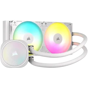 CORSAIR NAUTILUS 240 ARGB White, 240mm Radiator, Liquid CPU Cooler