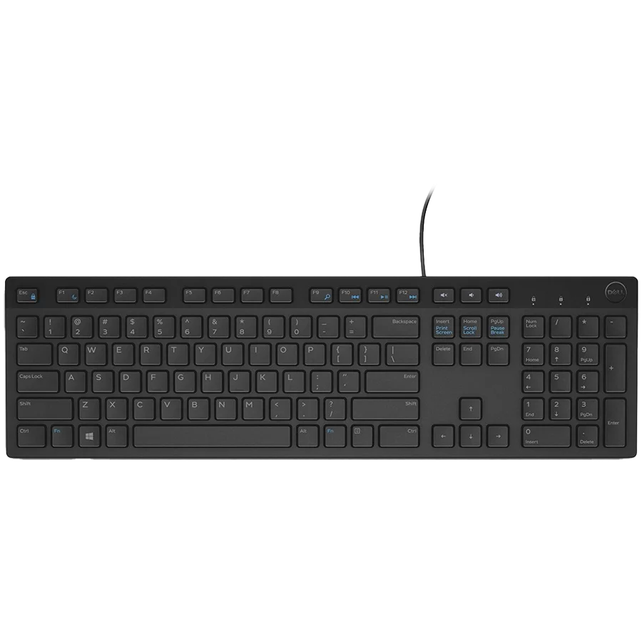 Keyboard Dell KB216 Multimedia, US International (QWERTY), Black