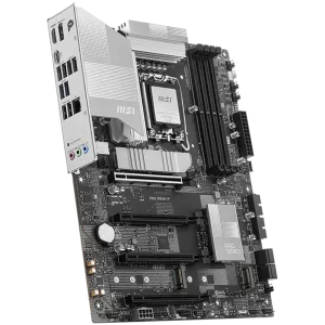 MSI PRO B860-P, ATX, LGA 1851, 4x DDR5 Dual Channel DDR5 up to 8600(OC)MHz, 4x PCIe x16 slot, 3x M.2 slot, 4x USB 2.0, 2x USB 5Gbps, 2x USB 10Gbps, 1x USB 40Gbps Type-C, HDMI, DP, 7.1 HD Audio, 5G LAN, 3Y