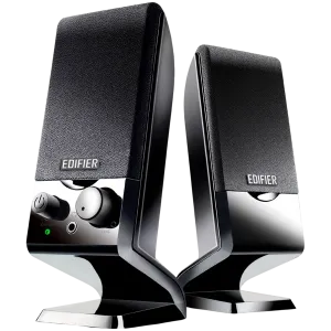 Edifier M1250 2.0 Audio System, USB, AUX, 1.2W (RMS), Volume Control, Black