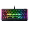 Razer BlackWidow V4 75%, Gaming Keyboard, US Layout, Razer Chroma RGB, Hot-swappable Design, Detachable Type C Cable, PCB & Case sound dampening foam, Up to 8,000 Hz polling rate, Doubleshot ABS Keycaps, Magnetic Plush Leatherette