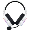 Razer Barracuda X Chroma, Gaming Headset, White, Oval Ear Cushions, 2.4 GHz Wireless / Bluetooth, Breathable Fabric with Memory Foam Cushions, Detachable Razer™ HyperClear Cardioid Mic, 7.1 Surround sound: Only available on Windows 10 64-bit (or higher)
