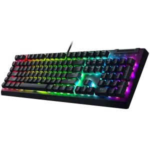 Razer BlackWidow V4 X Mechanical Gaming Keyboard, US Layout, Green Switch, Razer Chroma™ RGB, 6 Macro Keys, Lubricated Stabilizers, Media Roller