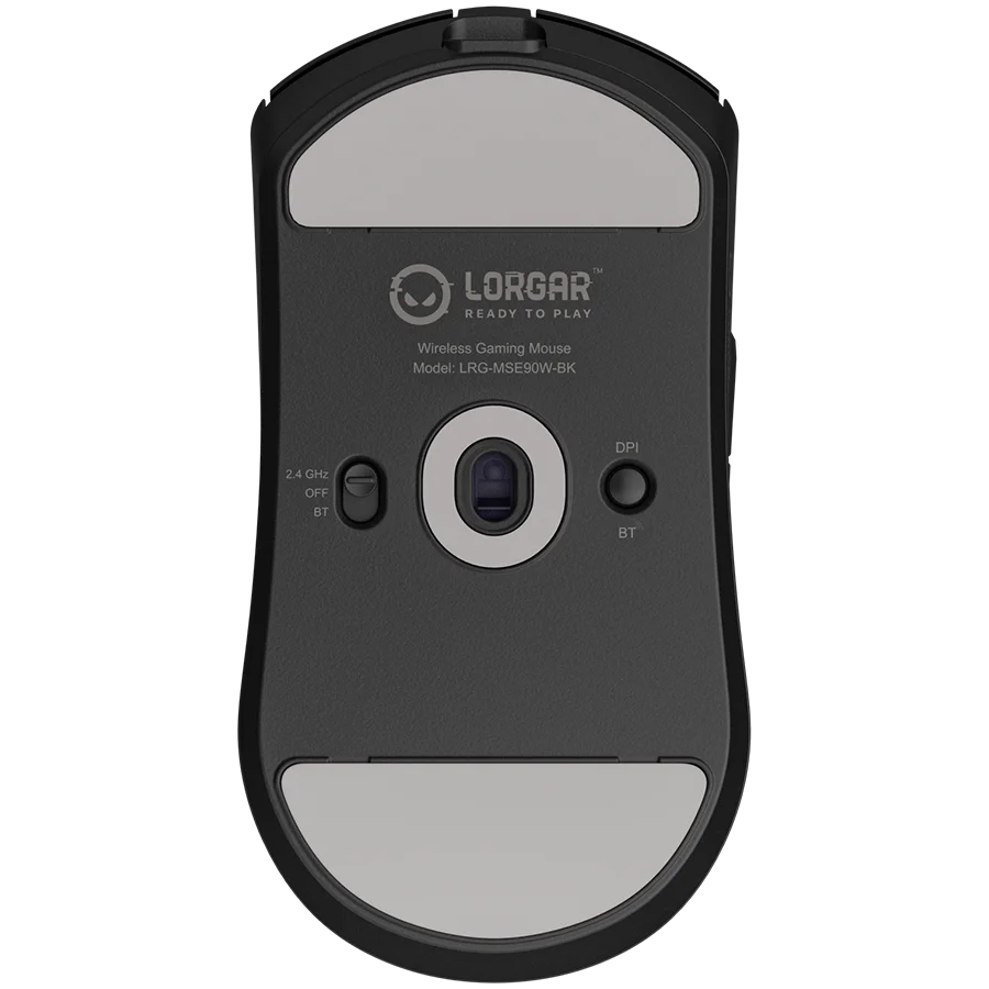 LORGAR MSE90W, Magnesium Alloy Wireless Gaming Mouse Elite, Black