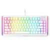 Razer BlackWidow V4 75% White, Gaming Keyboard, US Layout, Hot-swappable Design, Compact 75% Layout with Aluminum Case,  Mechanical Switches (Tactile), Razer Chroma RGB, Dedicated media roller with 2 dedicated media buttons, Detachable Type C Cable