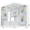 Aqua M Lite Arctic (WH, MATX, U3x1 & U2x1, 2PCS TG, 4PCS G22A Arctic Reverse & 1PC G22A Arctic,ARGB Remote Control Box)