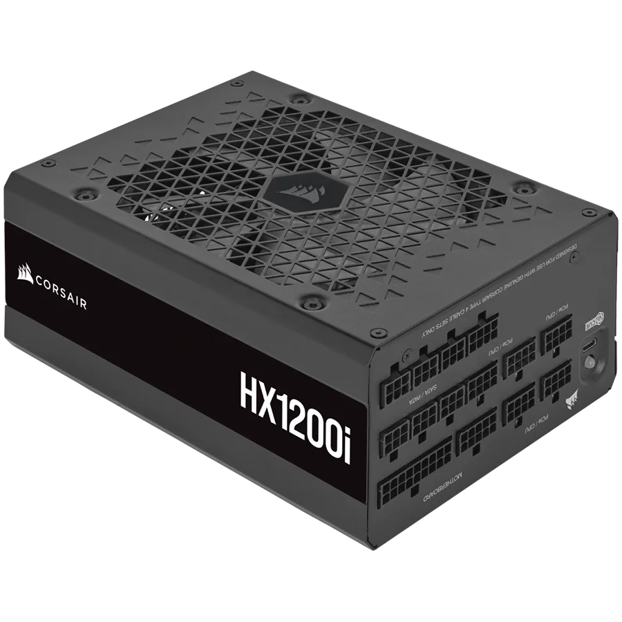 iCUE LINK HXi SHIFT Series, iCUE LINK HX1200i SHIFT, 1200 Watt, Cybenetics Platinum, Fully Modular, Power Supply, C14 Version
