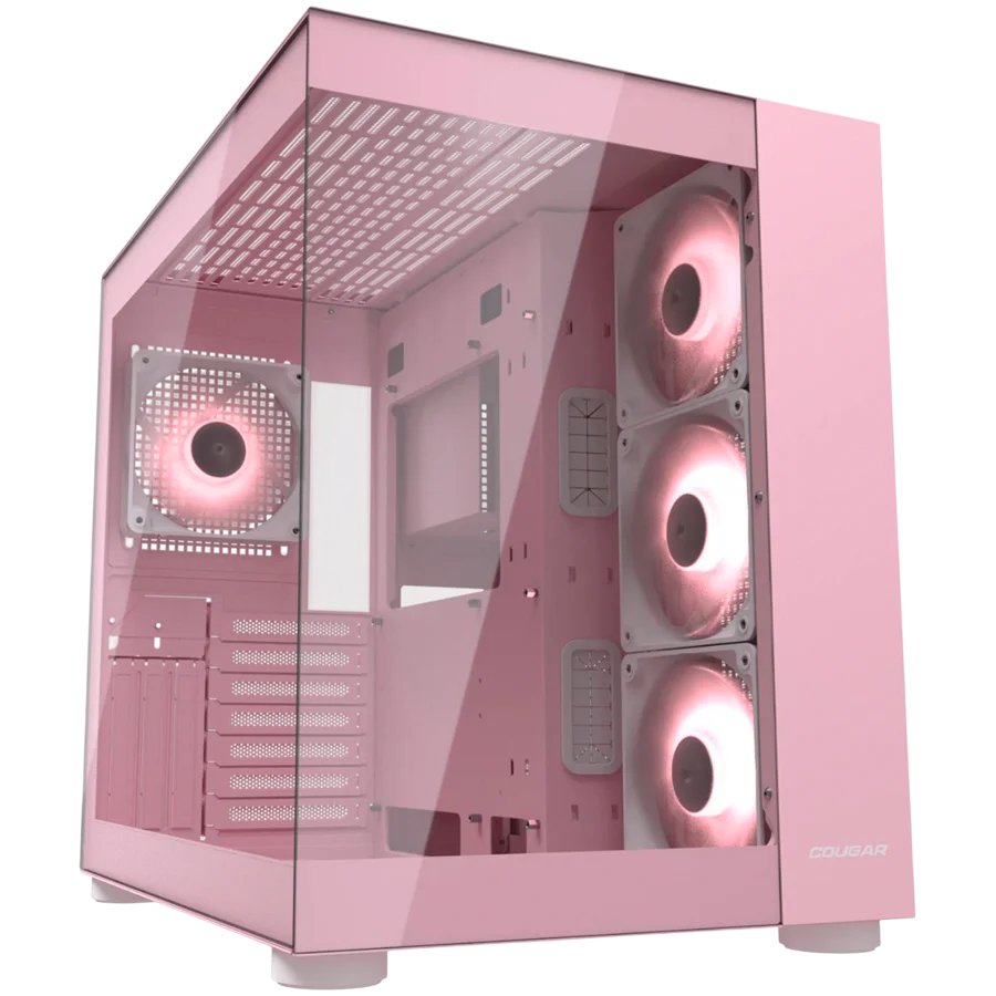 COUGAR FV150 RGB PC Case, Mid tower, Pink