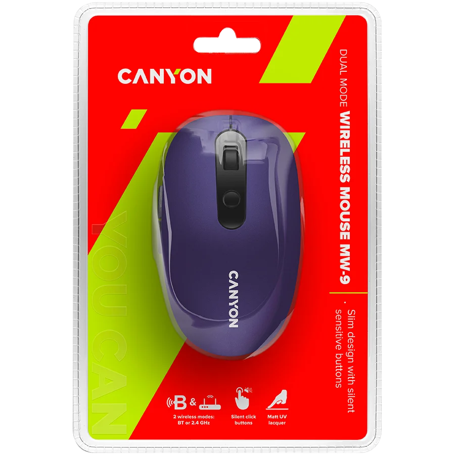CANYON mouse MW-9 Dual-mode Wireless Violet