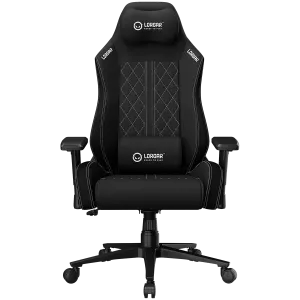 LORGAR CHA41, Ergonomic Gaming Chair Advanced, premium anti-stain fabric, Black/white