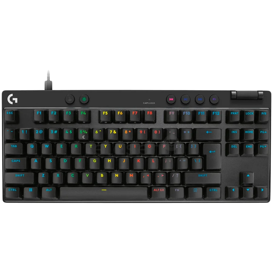 LOGITECH PRO X TKL RAPID Gaming Keyboard  - BLACK - US INT'L - USB - EMEA28i-935 - LINEAR